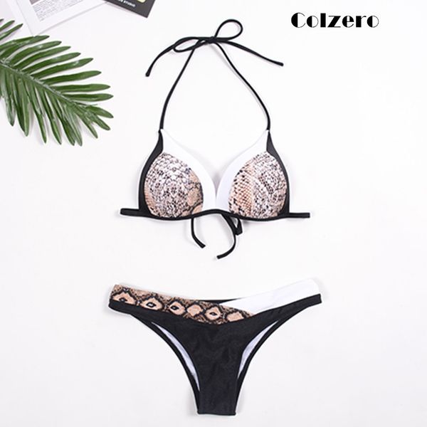 2019 snake printed women bikini set push up patchwork bandeau swimsuit female swimwear bandage strappy biquini beachwear
2019 snake printed women bikini set push up patchwork bandeau swimsuit female swimwear bandage strappy biquini beachwear