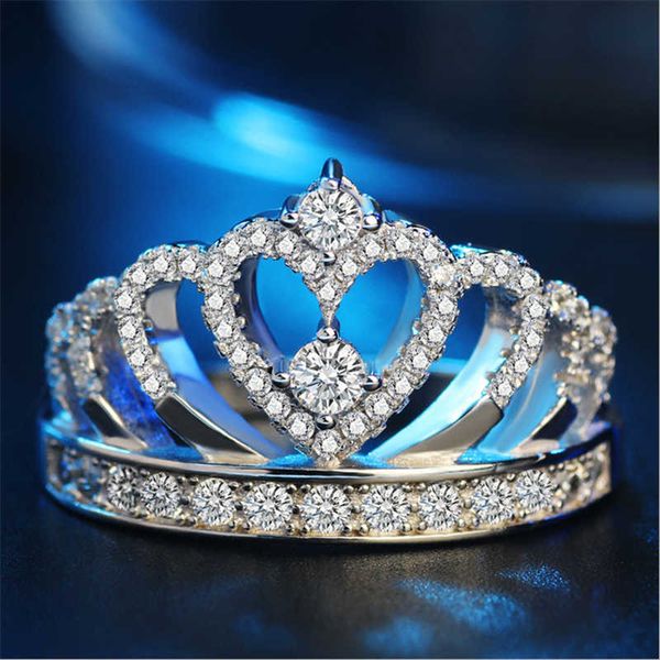 crown gift wedding size 5-10 silver color bridal romantic princess heart ring jewelry, Slivery;golden
crown gift wedding size 5-10 silver color bridal romantic princess heart ring jewelry, Slivery;golden