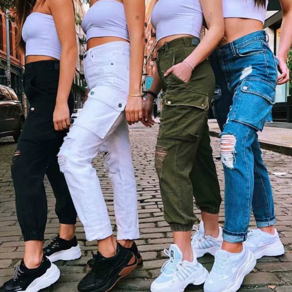 xikoi women destroyed ripped loose hole denim pants high street cargo pants jeans trousers hollow out jeans pant with pockets, Blue
xikoi women destroyed ripped loose hole denim pants high street cargo pants jeans trousers hollow out jeans pant with pockets, Blue
