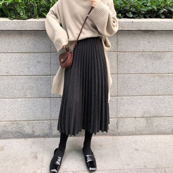 new autumn and winter 2019 fashion women pleated skirt high waisted solid office lady a-line skirt jupe longue femme 7226 50, Black
new autumn and winter 2019 fashion women pleated skirt high waisted solid office lady a-line skirt jupe longue femme 7226 50, Black