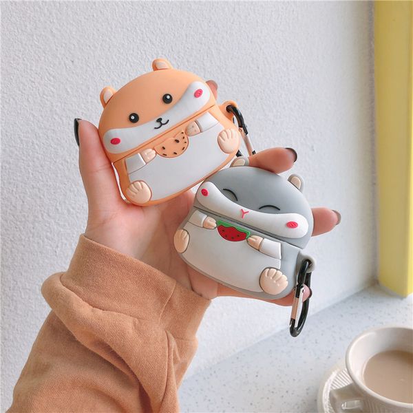 super cute lovely gray orange hamster bluetooth wireless headset cover for apple airpods pro charging case
super cute lovely gray orange hamster bluetooth wireless headset cover for apple airpods pro charging case