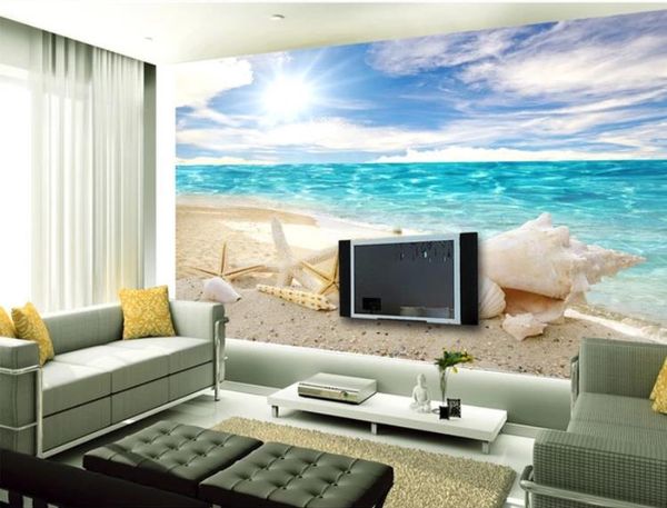 european style 3d blue ocean beach sand shells wallpaper living room tv backdrop wall mural home decor wall papers
european style 3d blue ocean beach sand shells wallpaper living room tv backdrop wall mural home decor wall papers