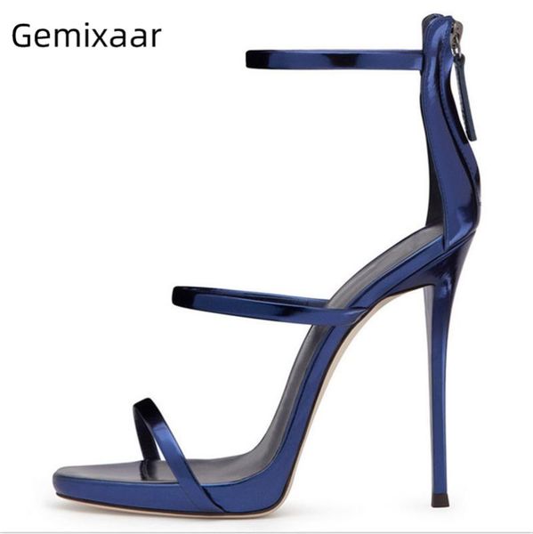 classic summer stiletto heel gladiator sandals women open toe narrow band back zip cover heels sandalias mujer, Black
classic summer stiletto heel gladiator sandals women open toe narrow band back zip cover heels sandalias mujer, Black