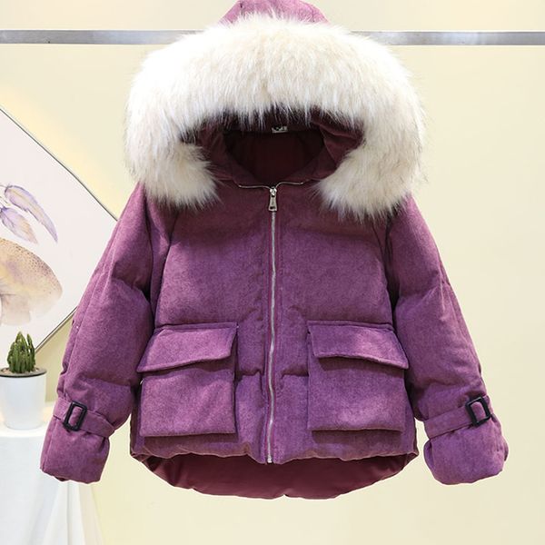 женский короткий parka пальто 2019 новые зимних сыпучие bf студенты вельвет хлопок ватник большого меховой воротник толстый с капюшоном паль, Black
женский короткий parka пальто 2019 новые зимних сыпучие bf студенты вельвет хлопок ватник большого меховой воротник толстый с капюшоном паль, Black