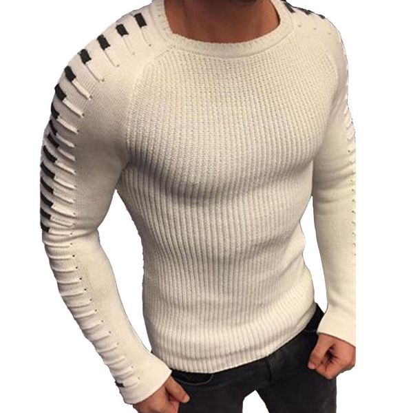 spring winter sweater men casual pullover men long sleeve o-neck patchwork knitted solid men sweaters 2020, White;black
spring winter sweater men casual pullover men long sleeve o-neck patchwork knitted solid men sweaters 2020, White;black