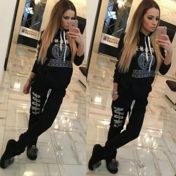 women yoga sets clothes 2 piece tight tracksuit sportswear hoodie and pants for running fitness yoga gym workout, White;black
women yoga sets clothes 2 piece tight tracksuit sportswear hoodie and pants for running fitness yoga gym workout, White;black