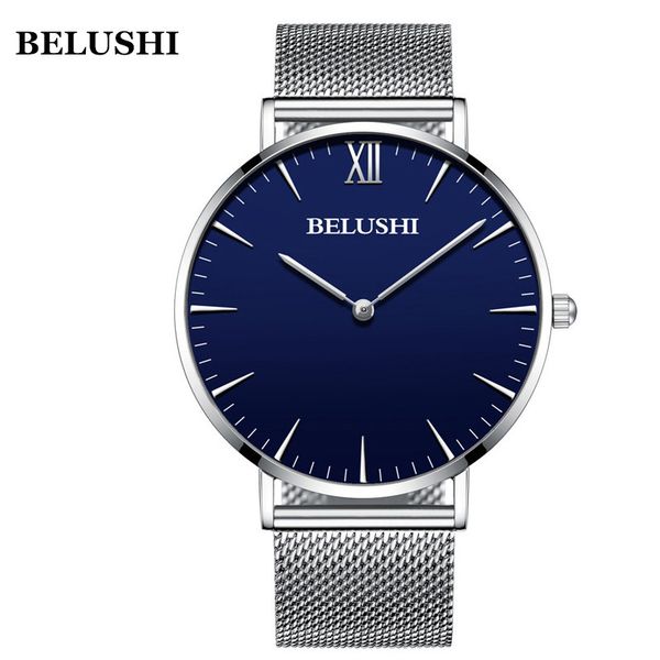 belushi fashion couple watch waterproof quartz watch black stainless steel casual clock relojes para hombre, Slivery;brown
belushi fashion couple watch waterproof quartz watch black stainless steel casual clock relojes para hombre, Slivery;brown