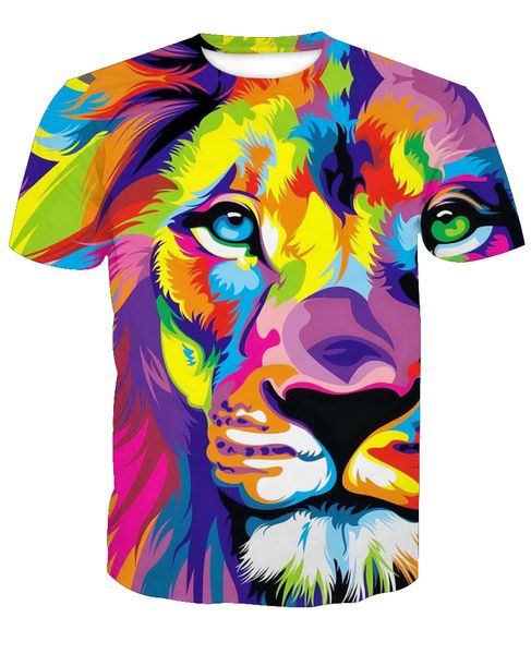 2018 new fashion 3d men's lion pattern print casual short sleeve t-shirts custom-made m to 6xl, White;black
2018 new fashion 3d men's lion pattern print casual short sleeve t-shirts custom-made m to 6xl, White;black