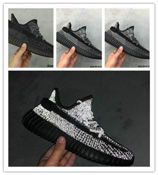new 3m reflective static kanye west 2.0 running shoes babysbreath luxury women designer sneakers brand mens sport shoes