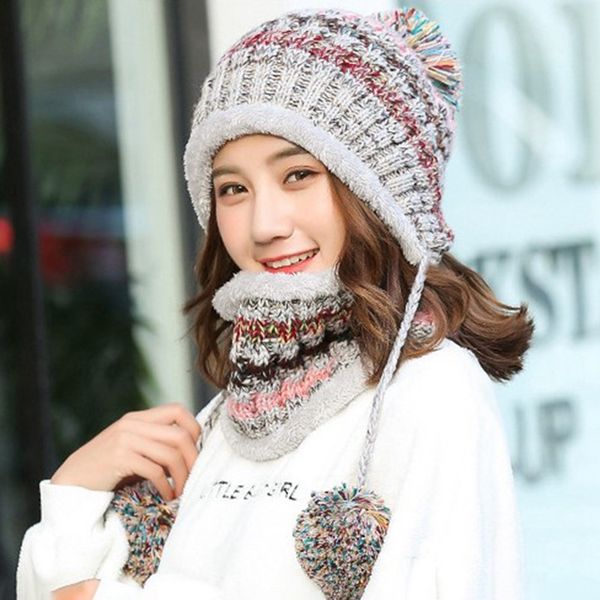 fashion knitted hat scarf set women winter warm thicken crochet bobble pom pom beanie hat cap outdoor ski snowboard cycle, Blue;gray
fashion knitted hat scarf set women winter warm thicken crochet bobble pom pom beanie hat cap outdoor ski snowboard cycle, Blue;gray