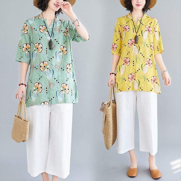 2020# summer cotton women's wear temperament women's dress temperament cotton and linen t-shirt large size slim short-sleeved v-ne, White
2020# summer cotton women's wear temperament women's dress temperament cotton and linen t-shirt large size slim short-sleeved v-ne, White