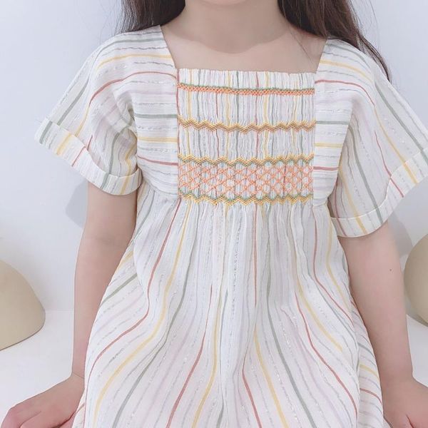 girls dresses bright silk braided vertical stripes fashion simple girl dress loose and comfortable summer dress, Red;yellow
girls dresses bright silk braided vertical stripes fashion simple girl dress loose and comfortable summer dress, Red;yellow