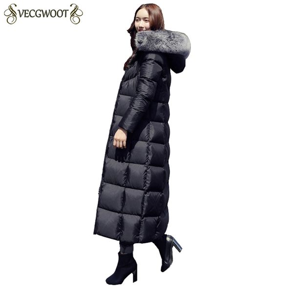 fashion long women down jacket 2018 winter new thicker warm females coat slim hooded fur collar parkas elegant outerwear pr283, Black
fashion long women down jacket 2018 winter new thicker warm females coat slim hooded fur collar parkas elegant outerwear pr283, Black