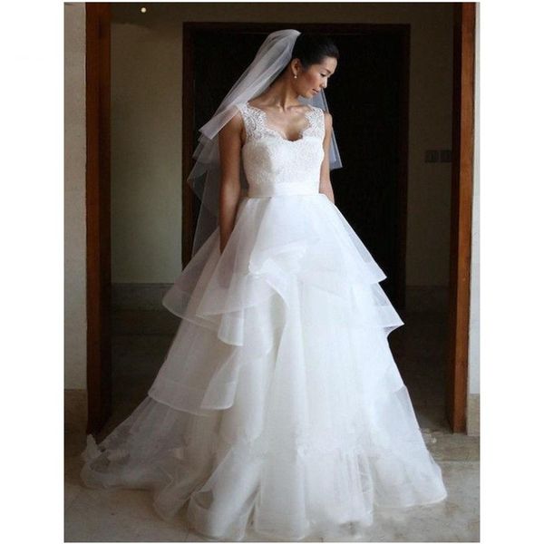 elegant ruffles organza wedding dresses square collar a line wedding gowns lace up back bridal dresses custom made, White
elegant ruffles organza wedding dresses square collar a line wedding gowns lace up back bridal dresses custom made, White