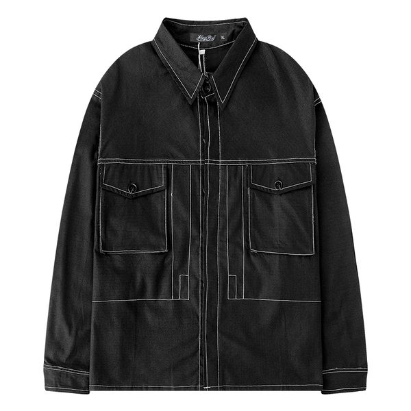 autumn and winter ming line thin section jacket men and women hip hop japanese retro loose harajuku wind tooling shirt coat 60cs, White;black
autumn and winter ming line thin section jacket men and women hip hop japanese retro loose harajuku wind tooling shirt coat 60cs, White;black