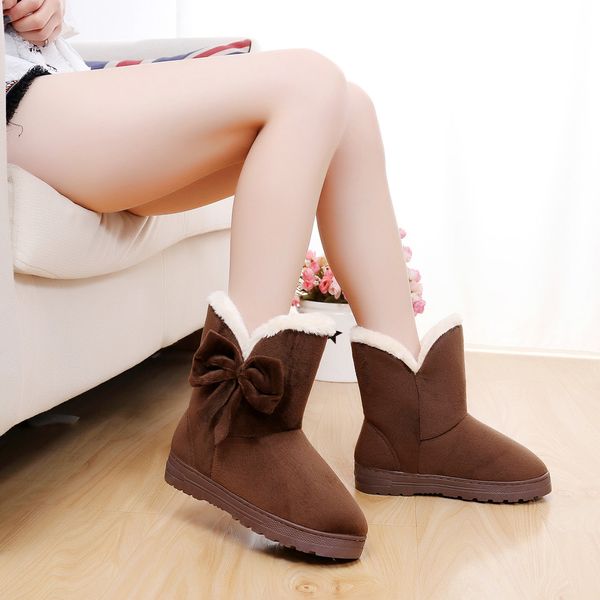 tide winter warm boots women snow boots fashion bowknot short plush shoes warm non-slip shoe for ladies botines mujer, Black
tide winter warm boots women snow boots fashion bowknot short plush shoes warm non-slip shoe for ladies botines mujer, Black