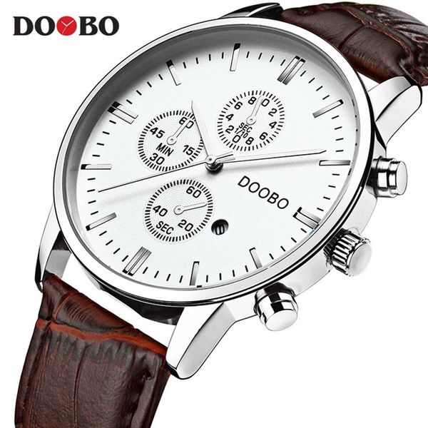 doobo new fashion men's sport watch men analog quartz watches waterproof date multifunction wrist watches men clock, Slivery;brown
doobo new fashion men's sport watch men analog quartz watches waterproof date multifunction wrist watches men clock, Slivery;brown