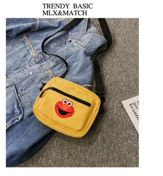 japanese korean ins super fire sesame street cartoon cute small shoulder bag retro contrast color wide-strap shoulder bag
japanese korean ins super fire sesame street cartoon cute small shoulder bag retro contrast color wide-strap shoulder bag