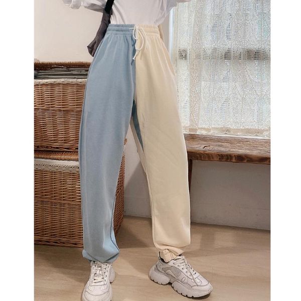 jasmine color matching pant 2020 new men's and women's yuansuo style elastic waist corset casual pants trousers, Black;white
jasmine color matching pant 2020 new men's and women's yuansuo style elastic waist corset casual pants trousers, Black;white
