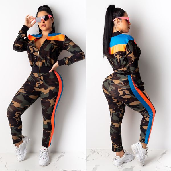women's tracksuits 2 piece set women camouflage and pants two fitness zipper outfits for summer clothes, Gray
women's tracksuits 2 piece set women camouflage and pants two fitness zipper outfits for summer clothes, Gray
