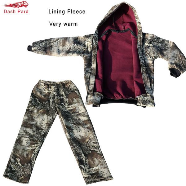 winter thicken lining fleece bionic camouflage hunting outdoor tactical hiking clothing ghillie suit jacket pants, Camo
winter thicken lining fleece bionic camouflage hunting outdoor tactical hiking clothing ghillie suit jacket pants, Camo