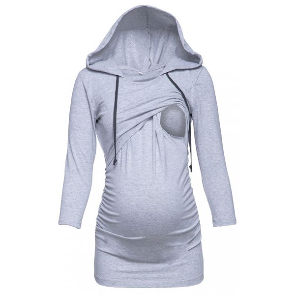 maternity hooded t-shirt pregnancy maternity clothes breastfeeding shirt long sleeve nursing for pregnant women, White
maternity hooded t-shirt pregnancy maternity clothes breastfeeding shirt long sleeve nursing for pregnant women, White