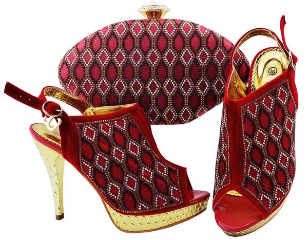 nice looking red women pumps with rhinestone lattice style african shoes match handbag set for dress jzc003,heel 12cm, Black 
nice looking red women pumps with rhinestone lattice style african shoes match handbag set for dress jzc003,heel 12cm, Black