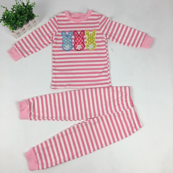 puresun baby gir boy easter day pajamas sets children bunny embroidery kids wear boutique easter stripe pajamas set t200414, White
puresun baby gir boy easter day pajamas sets children bunny embroidery kids wear boutique easter stripe pajamas set t200414, White