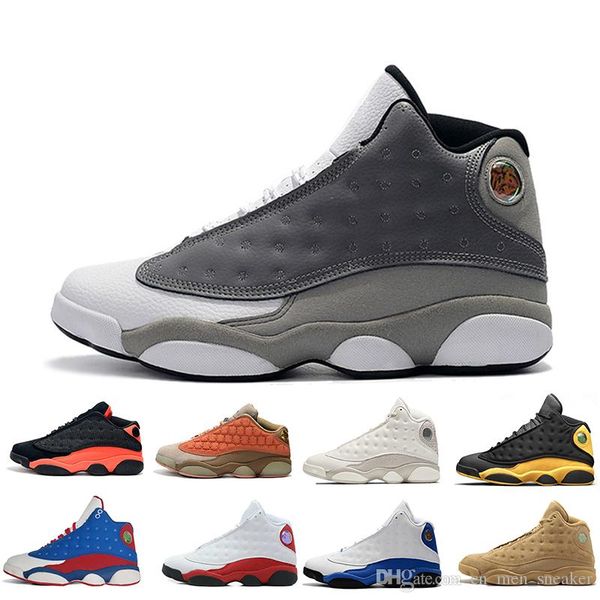 13 13s cap and gown men basketball shoes atmosphere grey terracotta blush black infrared hyper royal hyper chicago black cat men size 7.0-13, White;red 
13 13s cap and gown men basketball shoes atmosphere grey terracotta blush black infrared hyper royal hyper chicago black cat men size 7.0-13, White;red