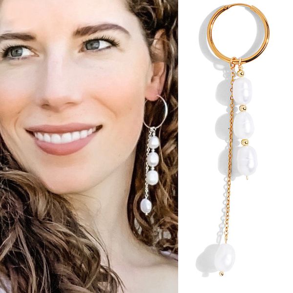 popular natural freshwater pearl earrings metal geometry asymmetric drop earrings fine jewelry accessories, Golden;silver
popular natural freshwater pearl earrings metal geometry asymmetric drop earrings fine jewelry accessories, Golden;silver