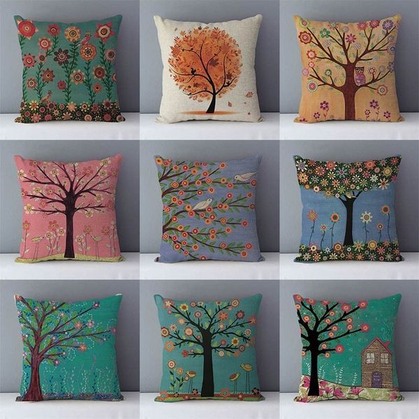 colored trees flower printed pastoral couch seat back cushion home decorative pillows popular plants pillowcase 45x45cm cushions
colored trees flower printed pastoral couch seat back cushion home decorative pillows popular plants pillowcase 45x45cm cushions