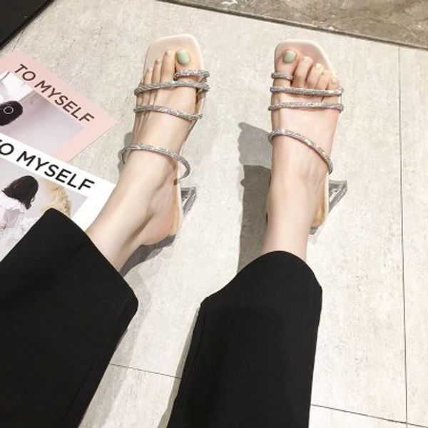 slippers women wear 2020 summer new ins tide net red fashion rhinestone wild thick with a word drag female, Black
slippers women wear 2020 summer new ins tide net red fashion rhinestone wild thick with a word drag female, Black