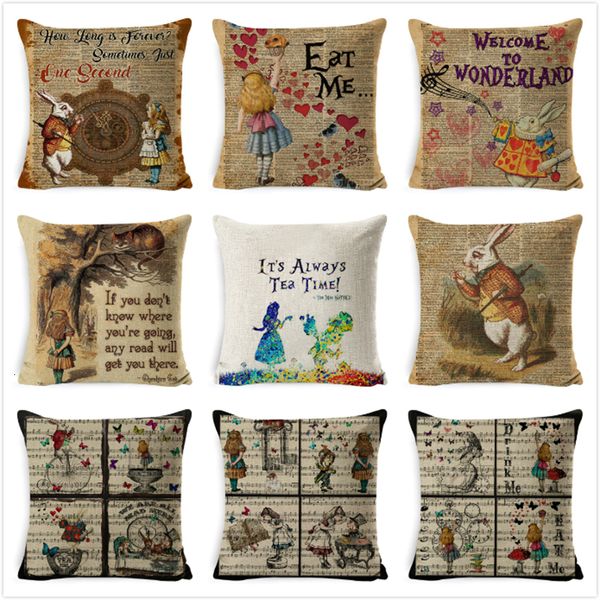 vintage cushion cover illustration cushion rabbit praiser in newspaper alice in wonderland retro home decorative pillow cover
vintage cushion cover illustration cushion rabbit praiser in newspaper alice in wonderland retro home decorative pillow cover