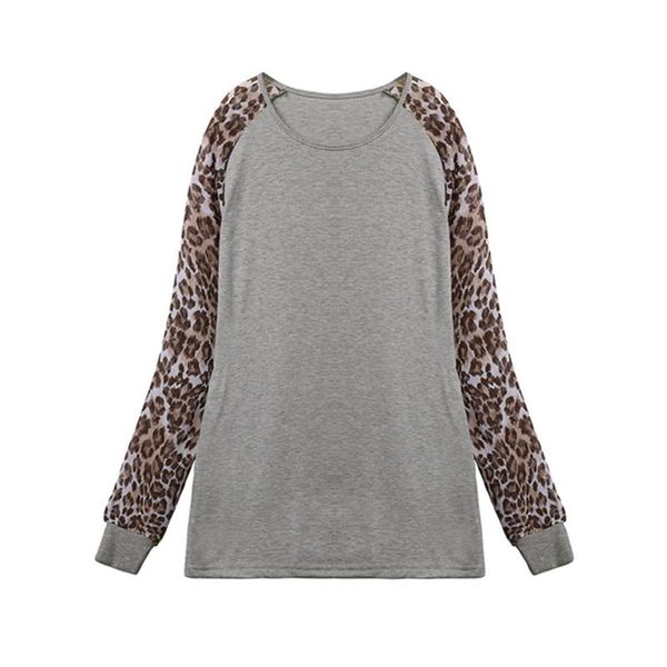 fashion new leopard grain cotton long sleeve t-shirt plus size spring autumn women black white gray blouses s--5xl loose casual tees
fashion new leopard grain cotton long sleeve t-shirt plus size spring autumn women black white gray blouses s--5xl loose casual tees