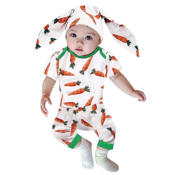 infant baby girls easter day carrot bodysuit romper+pants+rabbit ears hat set fashion short sleeve o-neck baby girls clothes, White
infant baby girls easter day carrot bodysuit romper+pants+rabbit ears hat set fashion short sleeve o-neck baby girls clothes, White