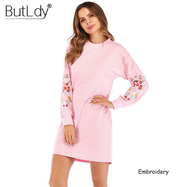embroidery floral dress women 2018 autumn winter casual midi mini sweatshirt dress long sleeve elegant bodycon short shirt, Black;gray
embroidery floral dress women 2018 autumn winter casual midi mini sweatshirt dress long sleeve elegant bodycon short shirt, Black;gray
