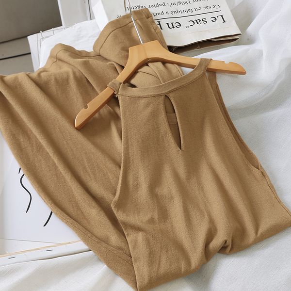 women casual summer knit chic backless dress female new sleeveless solid color dress, Black;gray
women casual summer knit chic backless dress female new sleeveless solid color dress, Black;gray