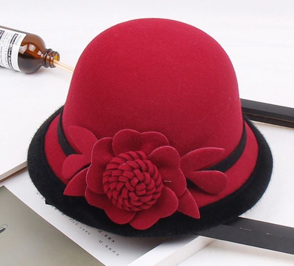 2020 young lady winter warm hat with stereoscopic flower winter woolen hat women's round leisure fisherman basin hat, Blue;gray
2020 young lady winter warm hat with stereoscopic flower winter woolen hat women's round leisure fisherman basin hat, Blue;gray