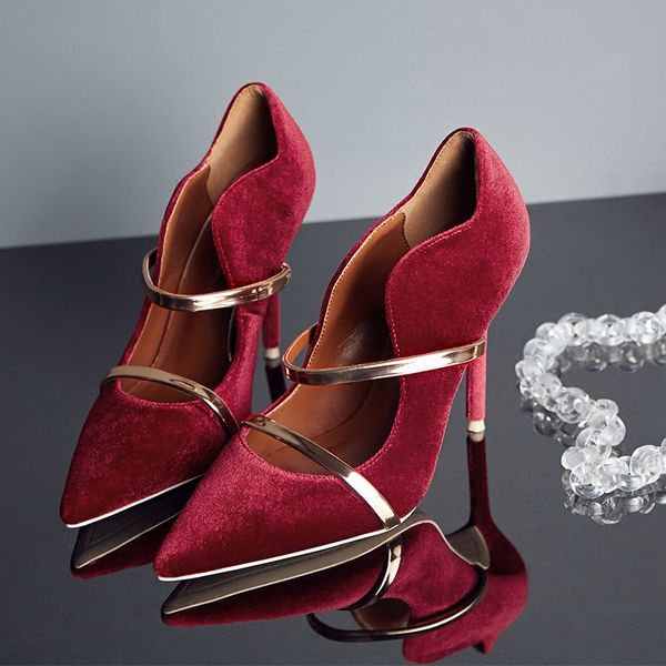 pointed toe velvet pumps thin high heels double belt pumps for banquet dress shoes lazy shoes woman party dress shoes, Black
pointed toe velvet pumps thin high heels double belt pumps for banquet dress shoes lazy shoes woman party dress shoes, Black
