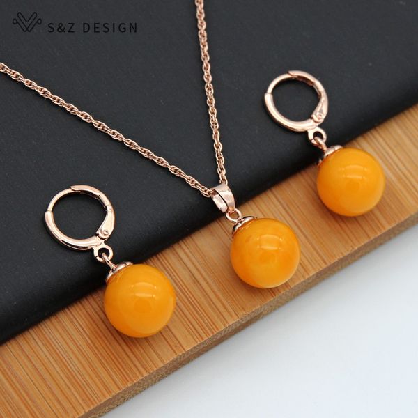 s&z 2019 fine round beeswax 585 rose gold earrings jewelry set for south korean women temperament unique wedding fashion jewelry, Silver
s&z 2019 fine round beeswax 585 rose gold earrings jewelry set for south korean women temperament unique wedding fashion jewelry, Silver