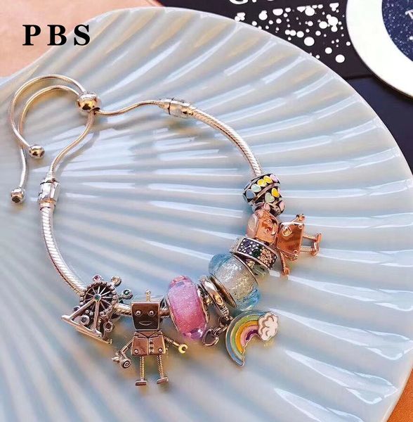 rose gold bracelet for women luxury jewelry gift 925 sterling silver 2019 new rainbow robot crystal pendant diy bracelet, Golden;silver
rose gold bracelet for women luxury jewelry gift 925 sterling silver 2019 new rainbow robot crystal pendant diy bracelet, Golden;silver