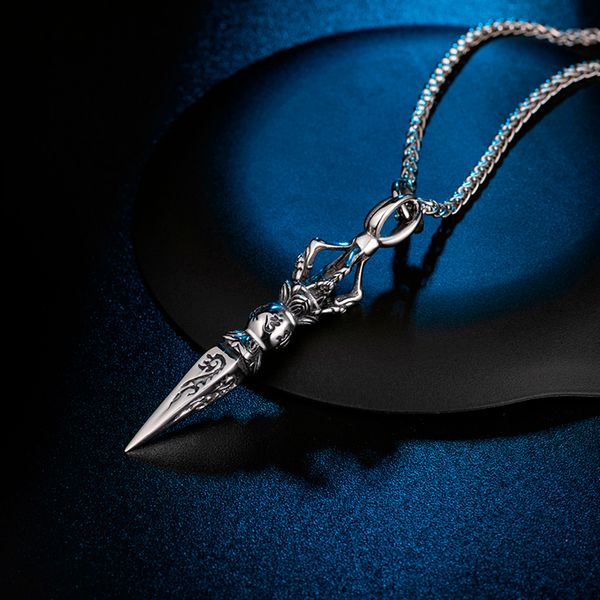 retro six-character proverbs titanium steel pendant necklace buddhist daming mantra body protection good luck jewelry wholesale postage, Silver
retro six-character proverbs titanium steel pendant necklace buddhist daming mantra body protection good luck jewelry wholesale postage, Silver