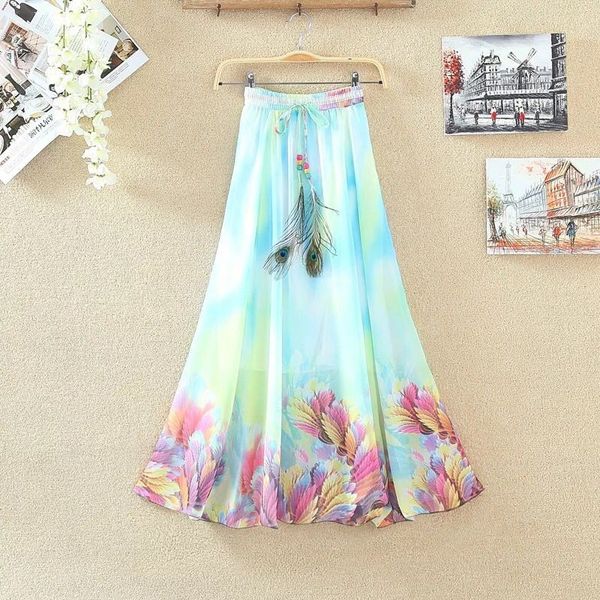 skirts 2021 fashion women maxi casual elegant saia longa chiffon bohemian vintage summer female long skirt flower ethnic clothes, Black
skirts 2021 fashion women maxi casual elegant saia longa chiffon bohemian vintage summer female long skirt flower ethnic clothes, Black