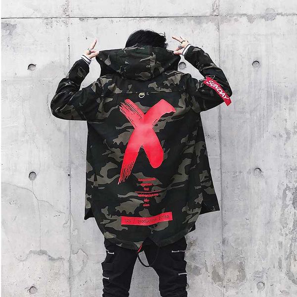 autumn winter irregular x print camouflage jacket coat men loose hip hop windbreakers hooded jacket casual long sleeve outerwear, Black;brown
autumn winter irregular x print camouflage jacket coat men loose hip hop windbreakers hooded jacket casual long sleeve outerwear, Black;brown