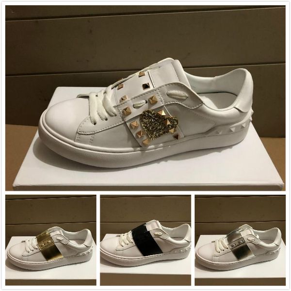 leather shoes for men women rivet sliver black green pink stripe leather walking casual shoes fashion sneakers size 36-46
leather shoes for men women rivet sliver black green pink stripe leather walking casual shoes fashion sneakers size 36-46