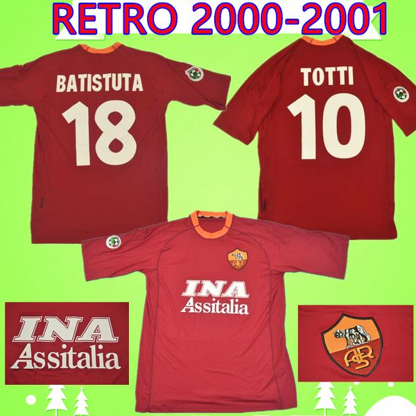 2000 2001 retro roma soccer jersey 00 01 totti batistuta candela montella shirt classic commemorate collection vintage rome maglia da calcio, Black;yellow
2000 2001 retro roma soccer jersey 00 01 totti batistuta candela montella shirt classic commemorate collection vintage rome maglia da calcio, Black;yellow