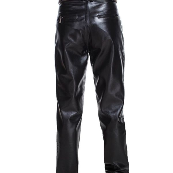 men genuine leather pants mid-rised pants spring autumn winter warm pockets casual straight zipper men's full length, Black
men genuine leather pants mid-rised pants spring autumn winter warm pockets casual straight zipper men's full length, Black