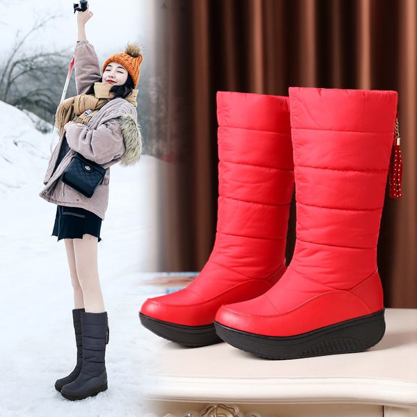 snow boots women's boots new casual thick warm women's waterproof down cotton shoes, Black
snow boots women's boots new casual thick warm women's waterproof down cotton shoes, Black