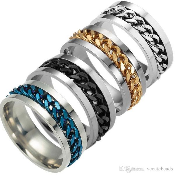 fashion 316l stainless steel center chain spinner rings for men wedding band tungsten finger ring size6.7.8.9.10.11.12 no fade color, Slivery;golden
fashion 316l stainless steel center chain spinner rings for men wedding band tungsten finger ring size6.7.8.9.10.11.12 no fade color, Slivery;golden