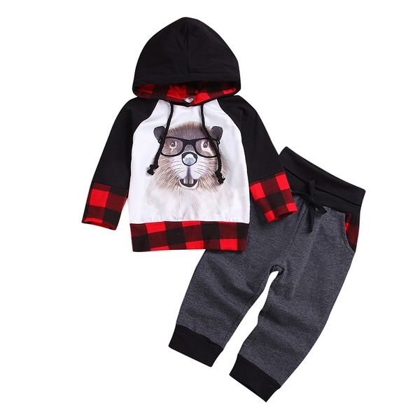 2019 baby clothing sets autumn baby boys clothes children kids plaid cartoon mouse hooded clothes+long pants 2pcs set outfit, White
2019 baby clothing sets autumn baby boys clothes children kids plaid cartoon mouse hooded clothes+long pants 2pcs set outfit, White